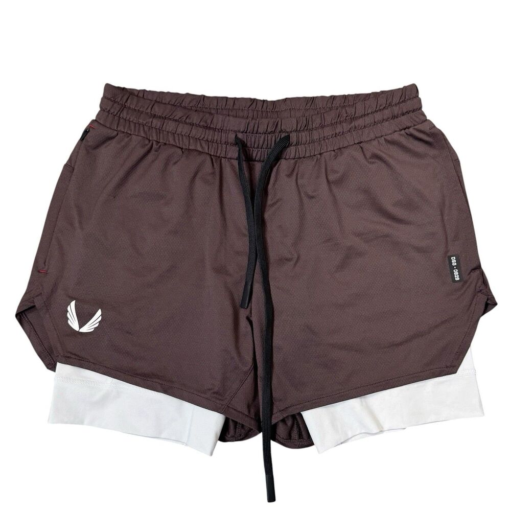 ASRV Aerosilver 5" Liner Short Size M Brown Wings Running Training DSG-0828